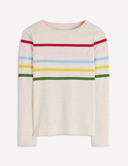 Olivia Long Sleeve Breton-Oatmeal Marl Placed Breton-6