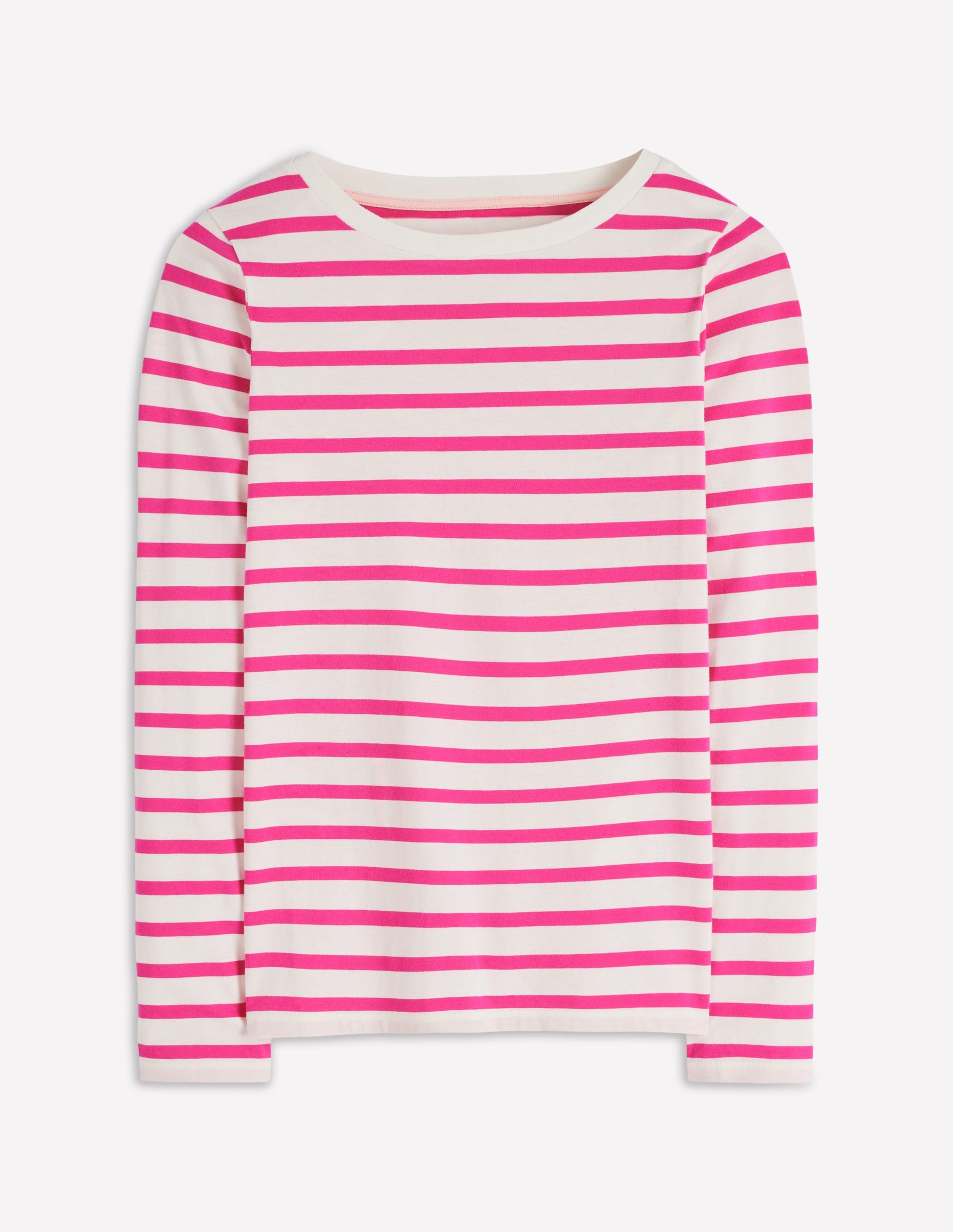 Olivia Long Sleeve Breton-Pink Peony Stripe-4