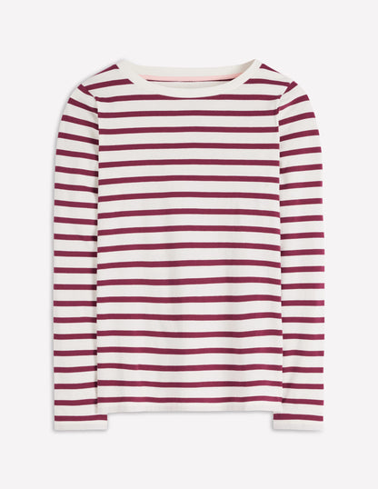 Olivia Long Sleeve Breton-Deep Wisteria Stripe-5