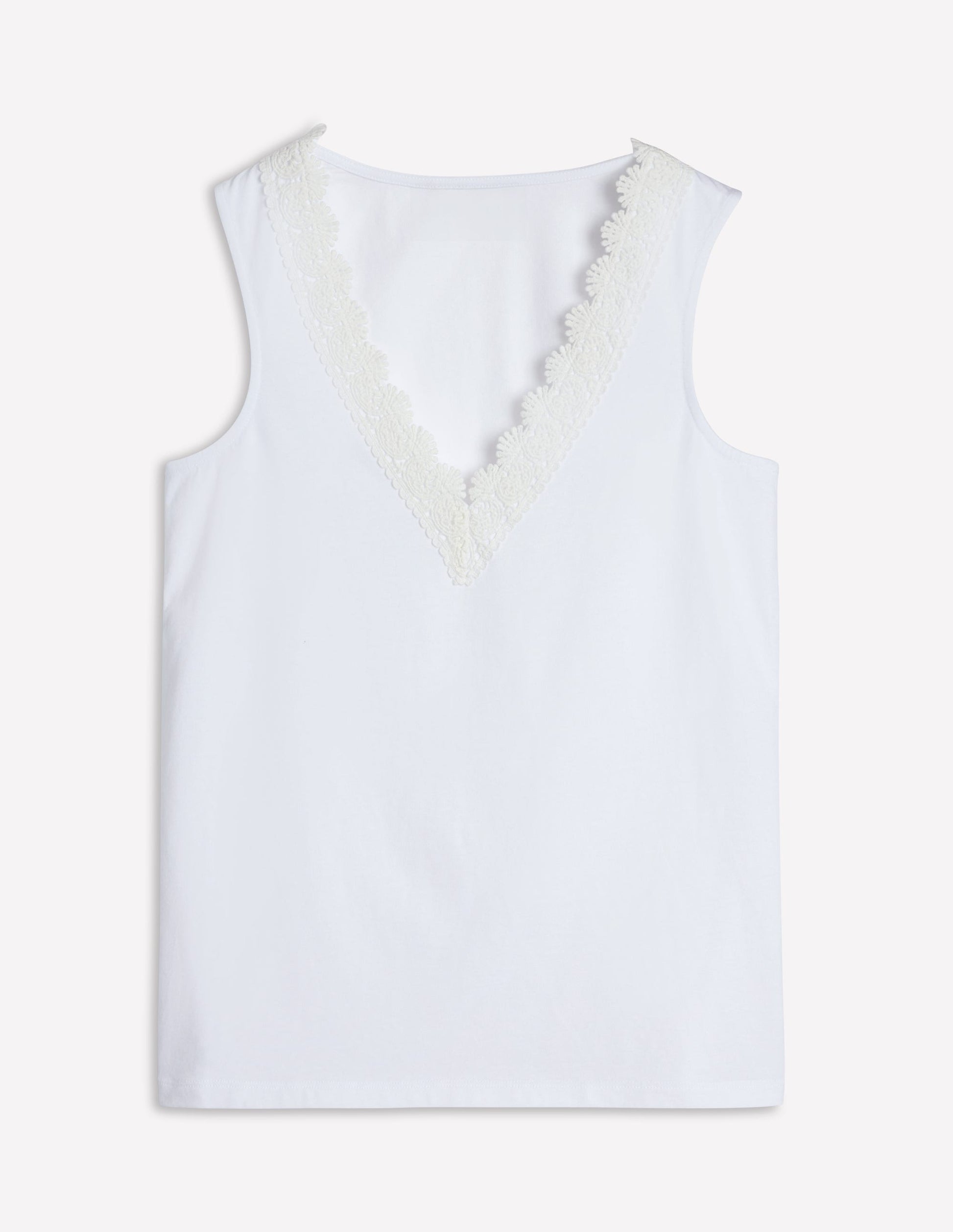 Flora Lace Trim Vest-White-5