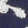 Embroidered Cotton Top-Navy