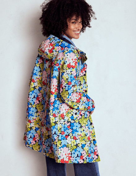 Wells Waterproof Hooded Coat-Multi, Flowerbed Cluster