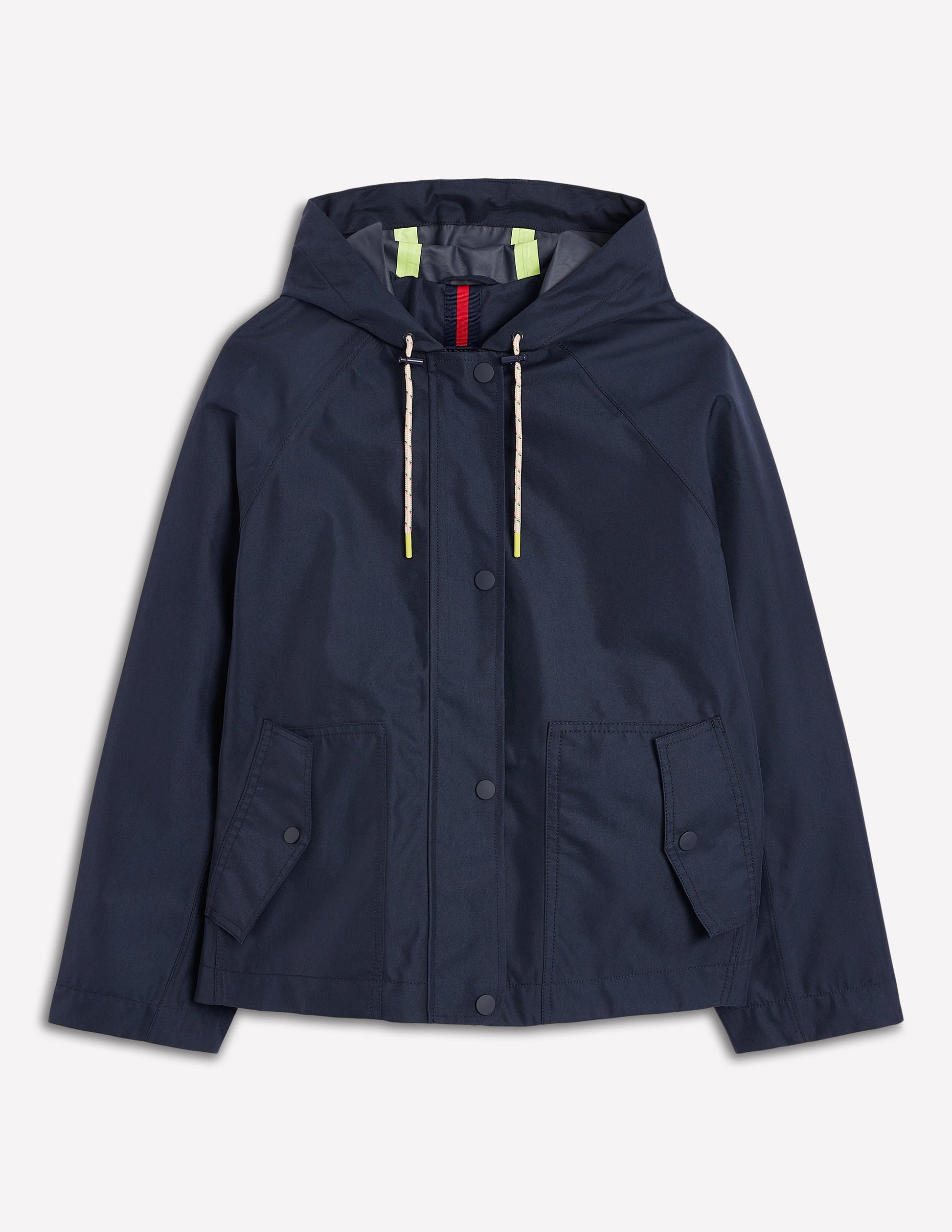 Cropped Rain Mac-Navy-5