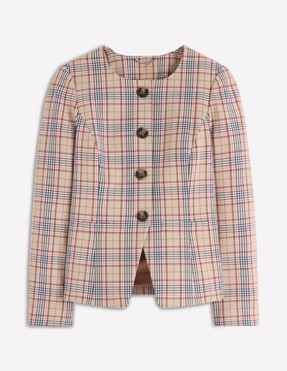 Hampstead Check Blazer-Brown, Pink & Navy  Check-7