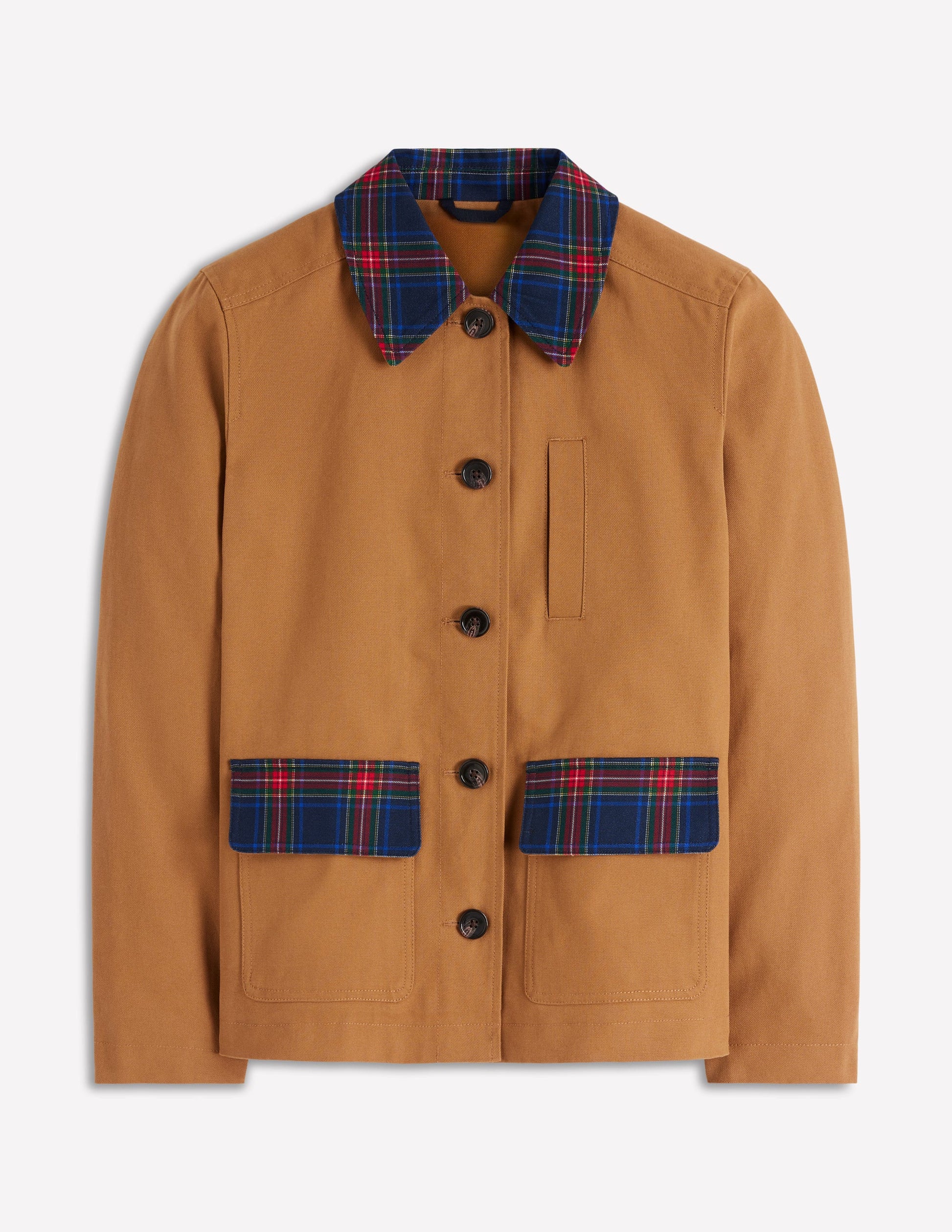Canvas Barn Jacket-Hazelnut Brown, Check-5