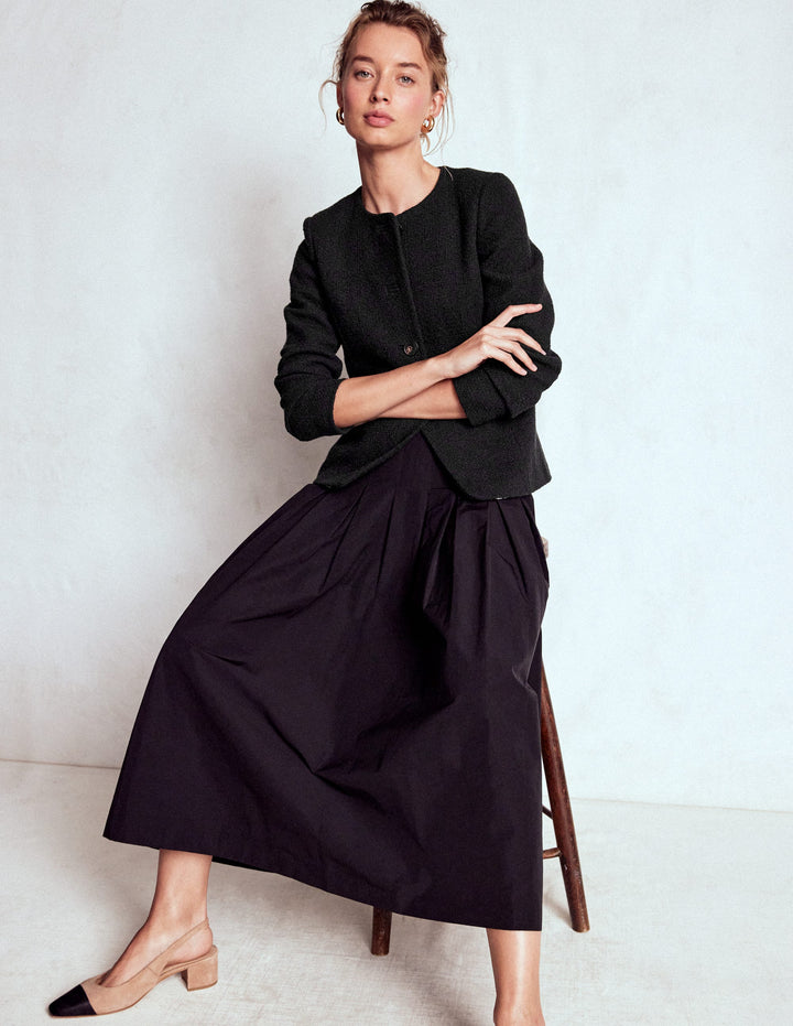 Hampstead Textured Blazer-Black