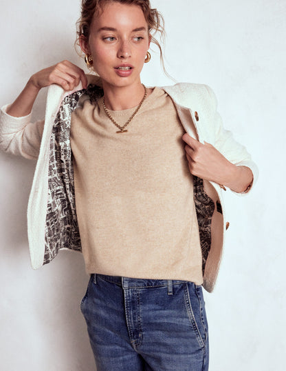 Hampsted Textured Blazer-Cream Texture-5