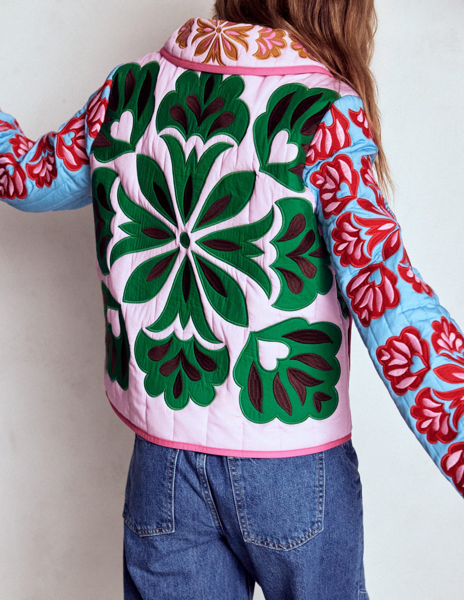 Fitzrovia Embroidered Jacket-Multi Applique-3