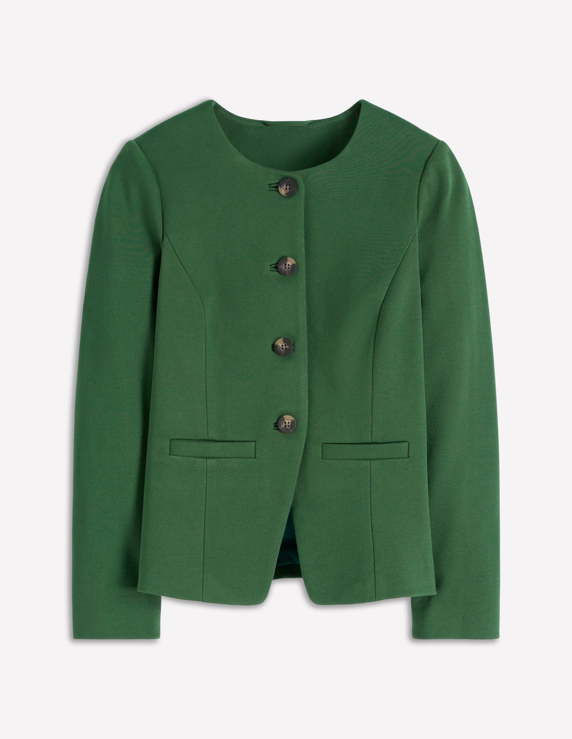 Hampstead Ponte Twill Blazer-Hunter Green-6