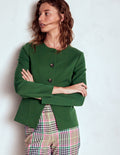 Hampstead Ponte Twill Blazer-Hunter Green