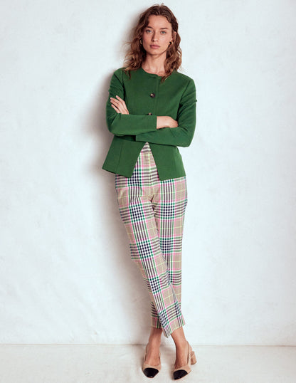 Hampstead Ponte Twill Blazer-Hunter Green-4