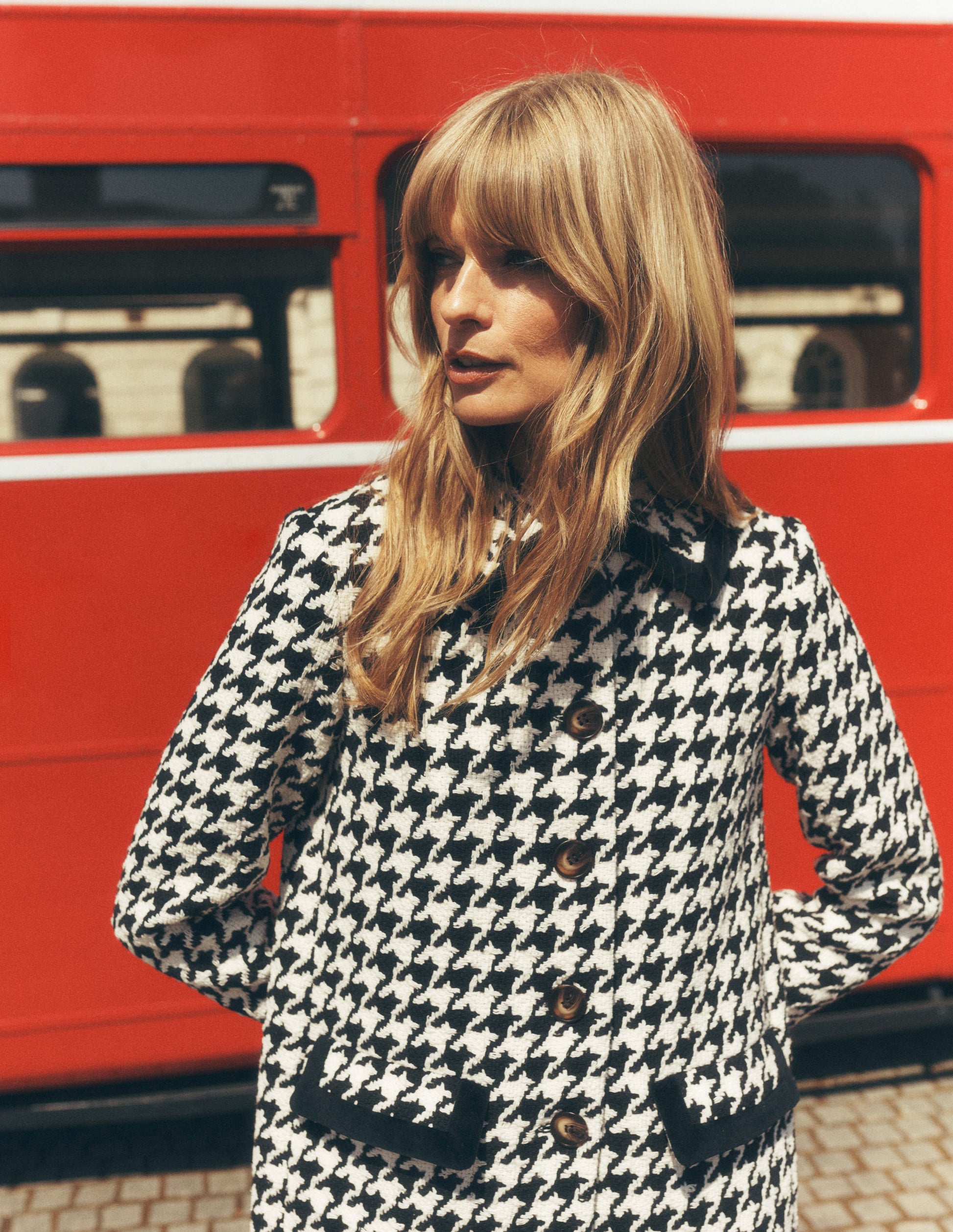 Edinburgh Swing Coat-Black Dogstooth-1