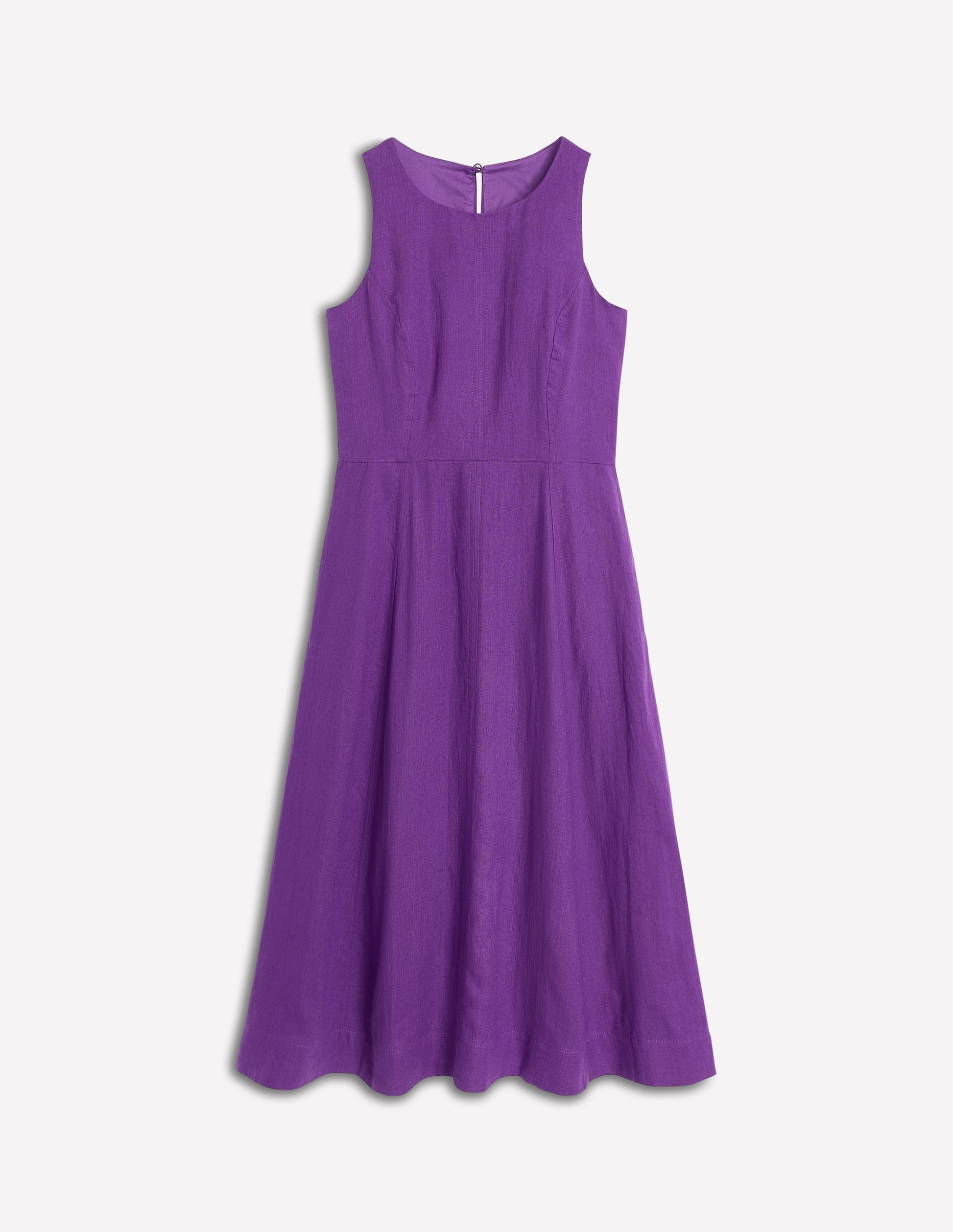 Carla Linen Midi Dress-Royal Purple-6