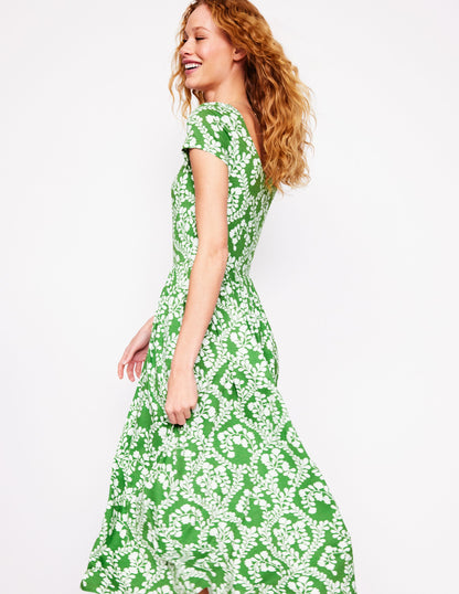 Samantha Scoop Jersey Dress-Paradise Green, Vine
