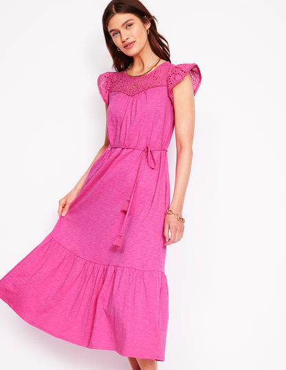 Juliet Broderie Midi Dress-Tickled Pink-1