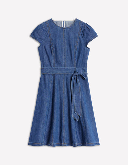 Imo Denim Short Dress-Mid Vintage Denim-6