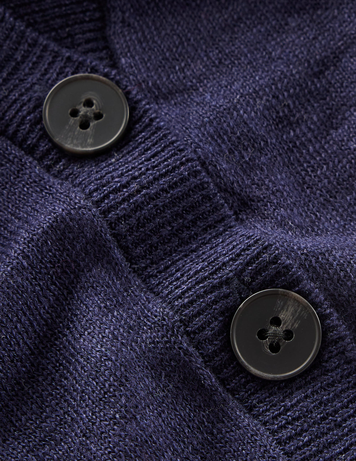 V-Neck Linen Waistcoat-Navy - Image 6