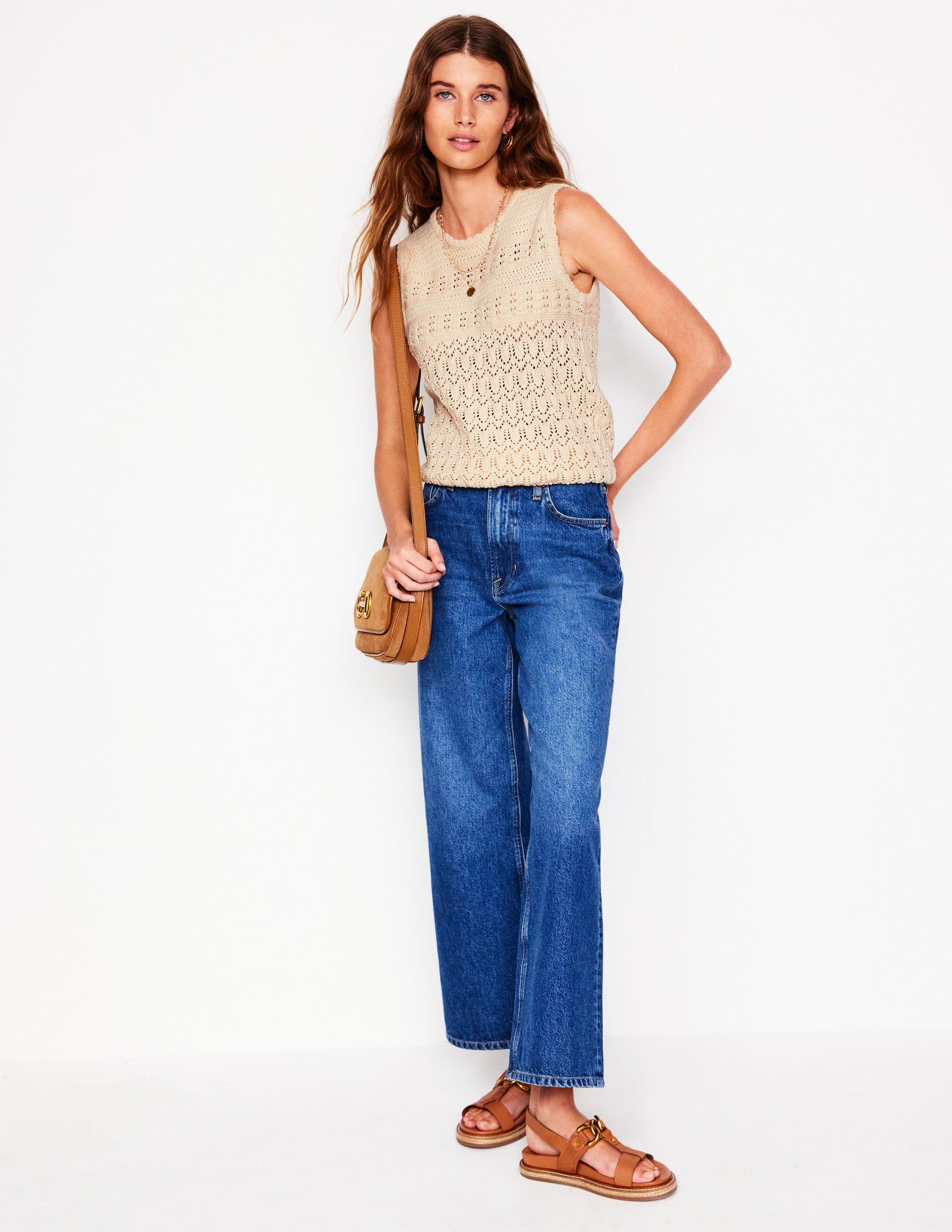 Cotton Stitch Crew Tank-Warm Ivory-4