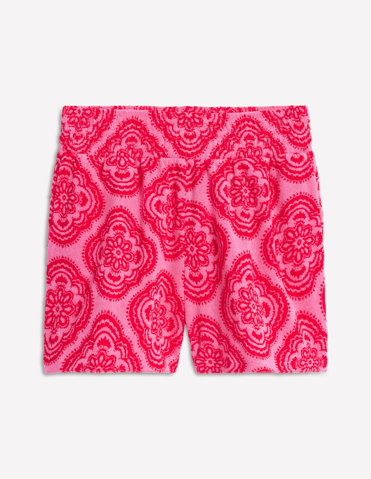 Smocked Towelling Short-Pink Rose, Botanic Blush - Image 6
