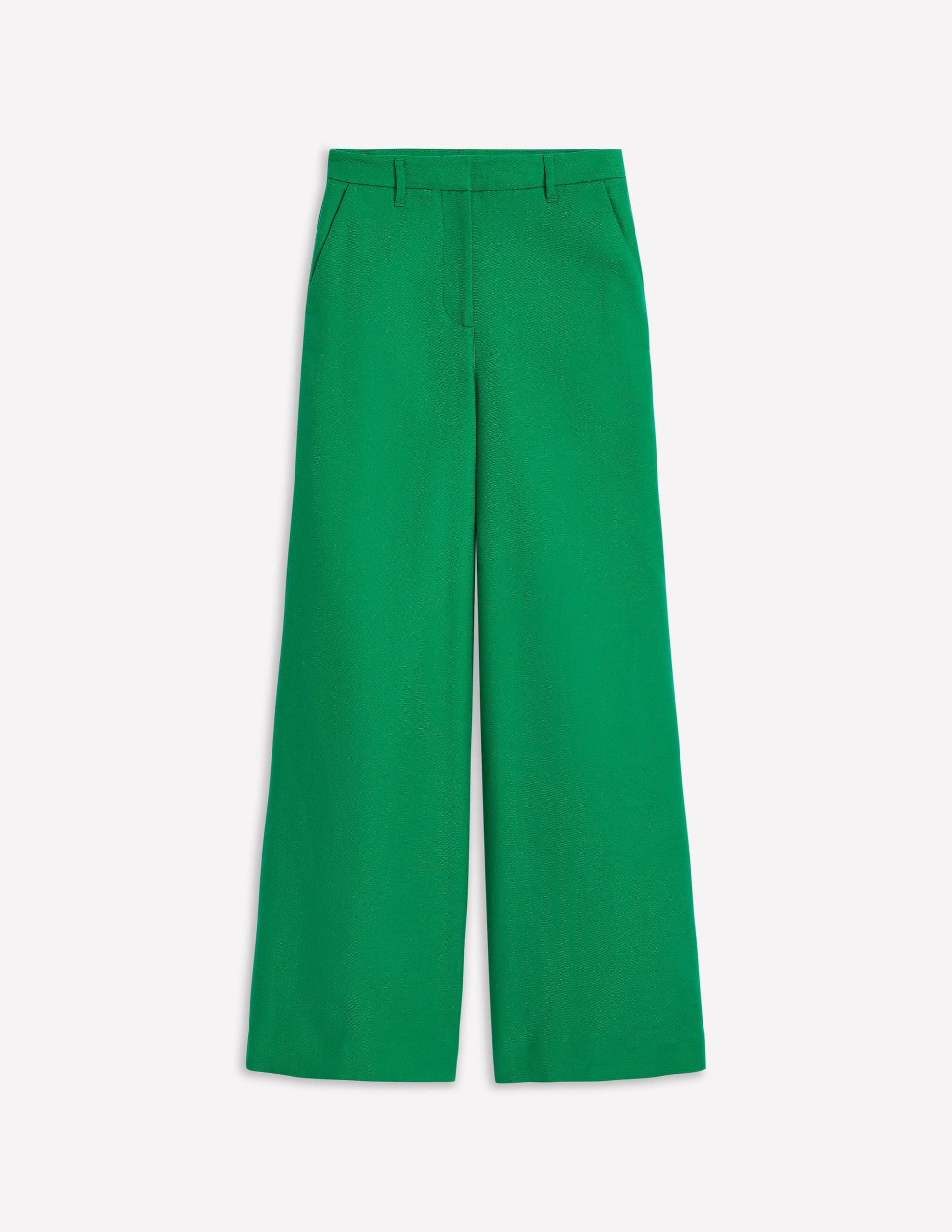 Wide Flare Trousers-Rich Emerald-6