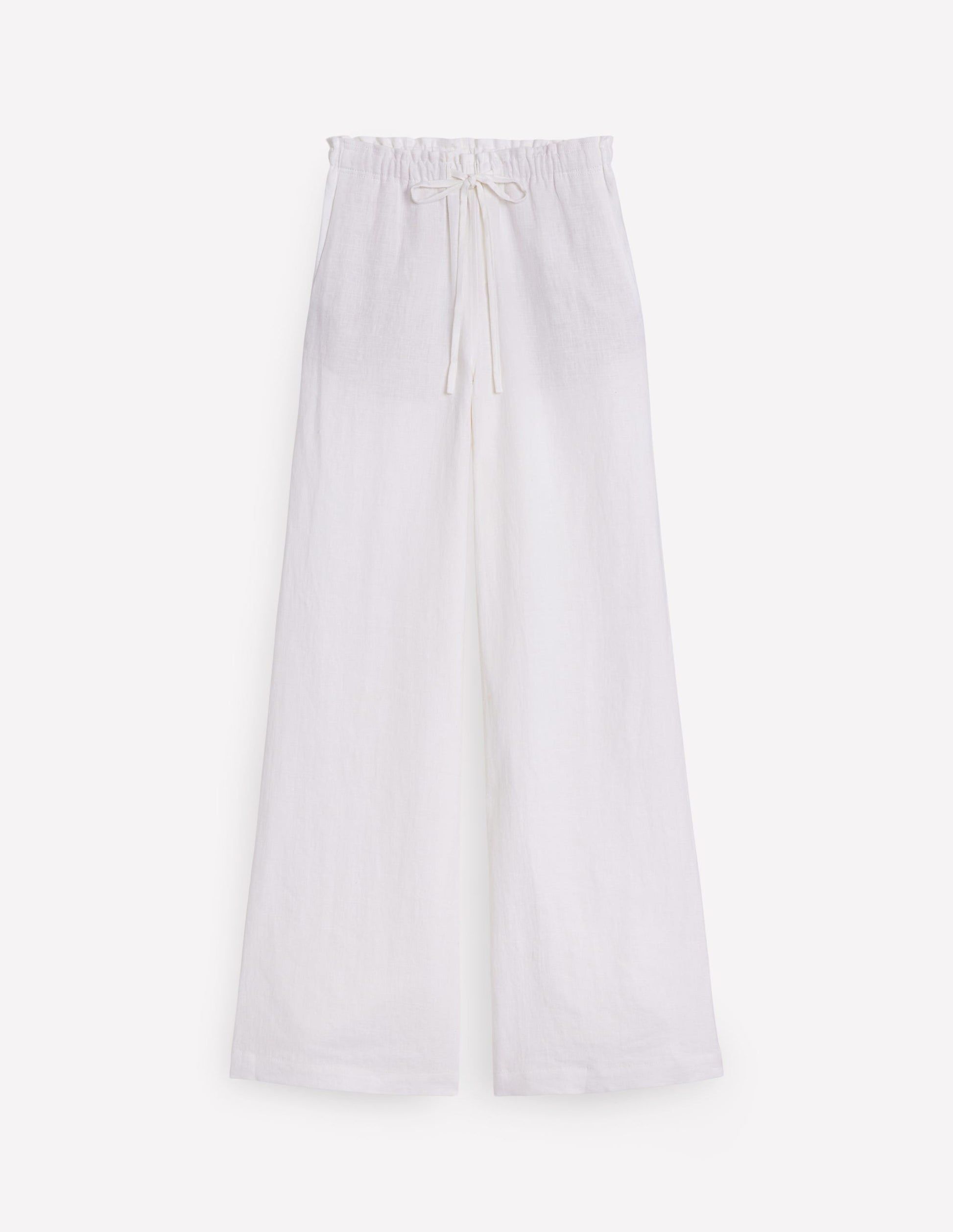 Islington Linen Trousers-White-7