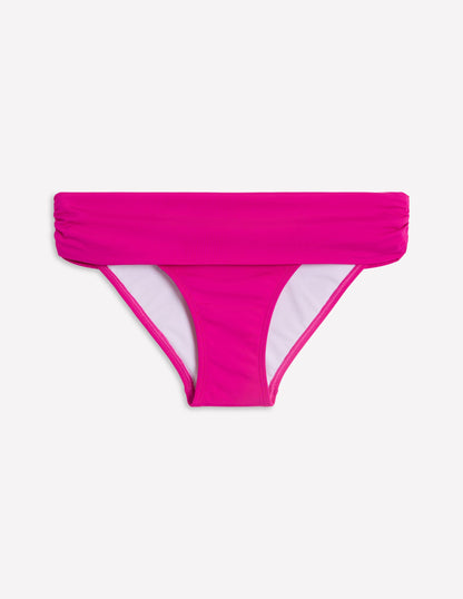 Levanzo Fold Bikini Bottoms-Jewel Pink