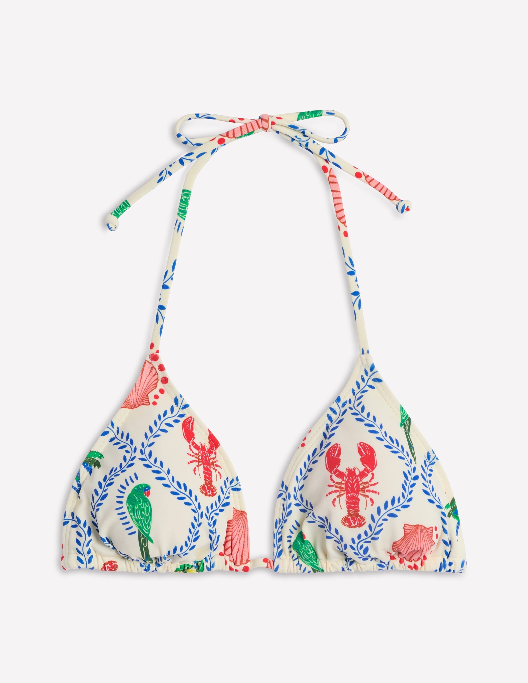Symi String Bikini Top-Ivory, Tropical Bonanza Vine - Image 6