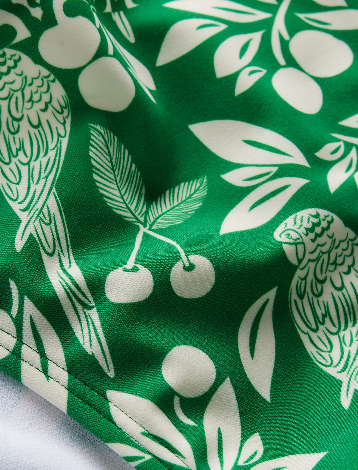Classic Bikini Bottoms-Rich Emerald, Ornate Tropic - Image 6