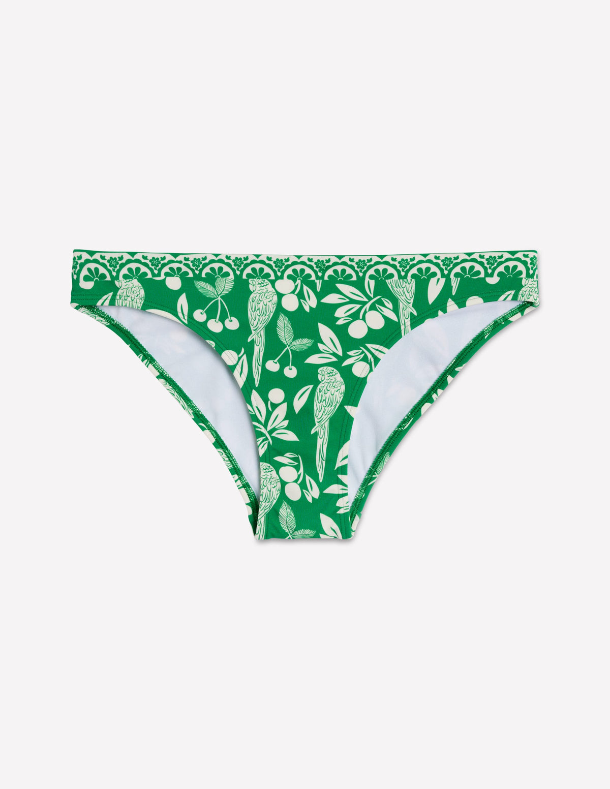 Classic Bikini Bottoms-Rich Emerald, Ornate Tropic - Image 5