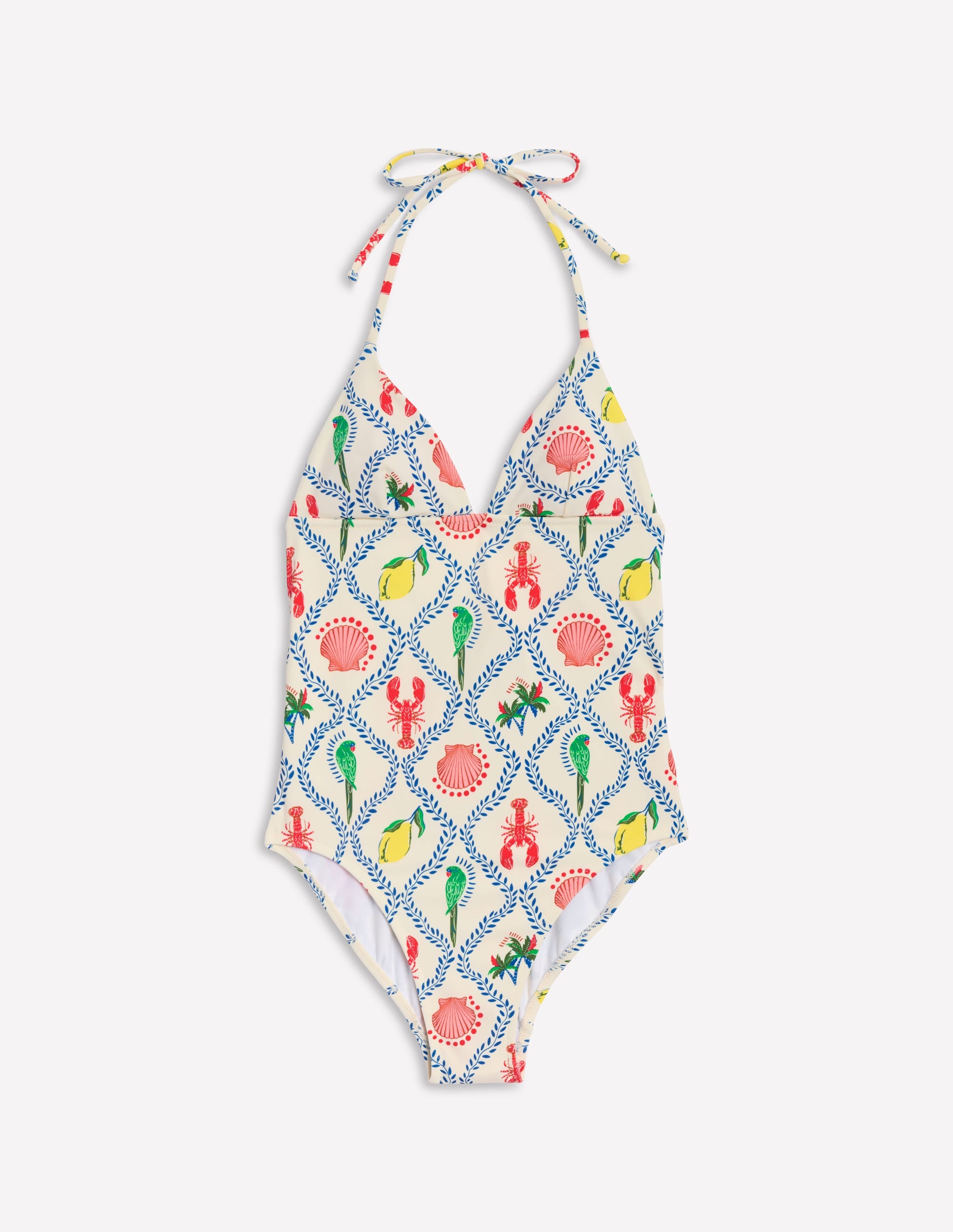 Symi String Swimsuit-Ivory, Tropical Bonanza Vine - Image 5