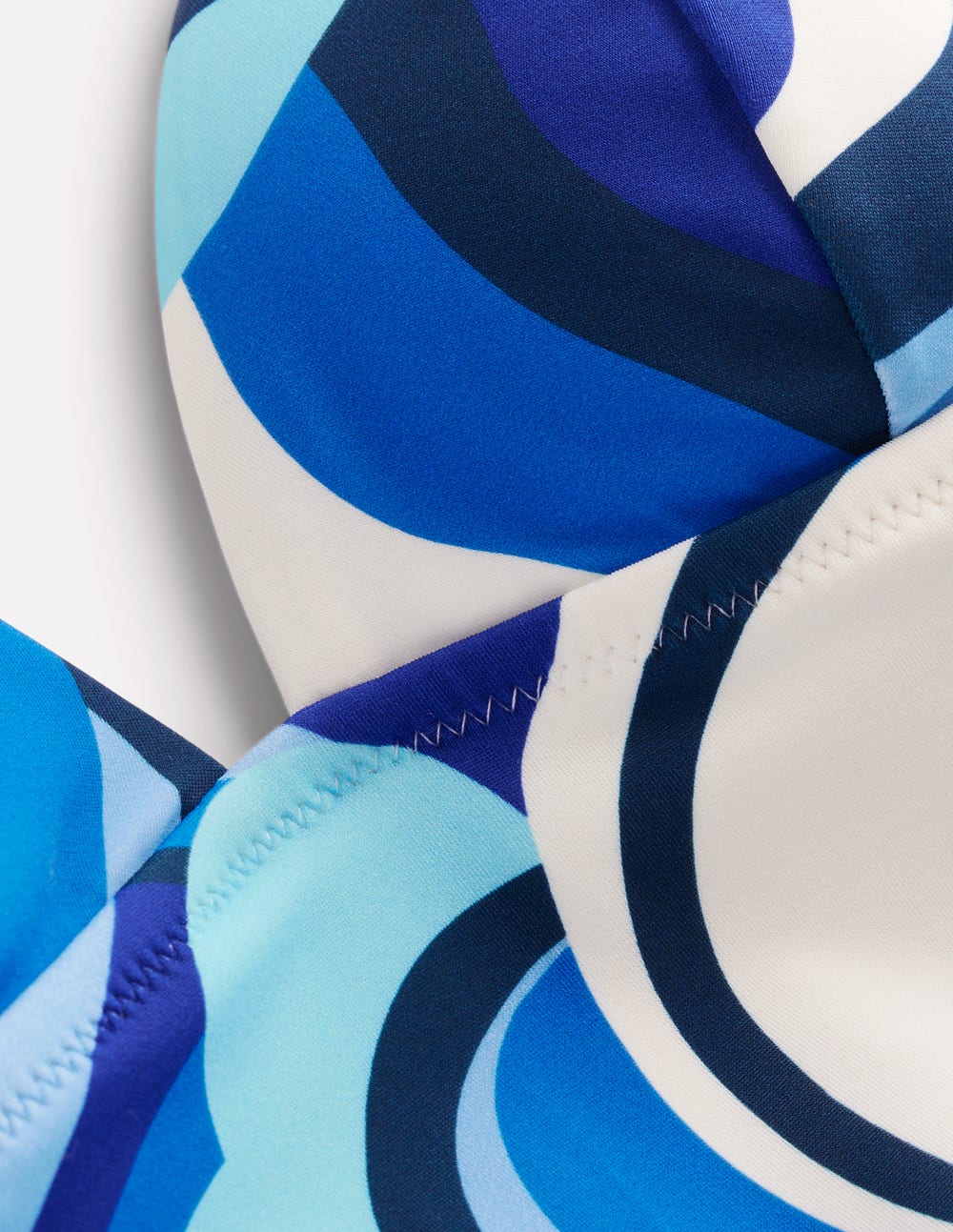 Symi String Swimsuit-Blue, Abstract Swirl - Image 6