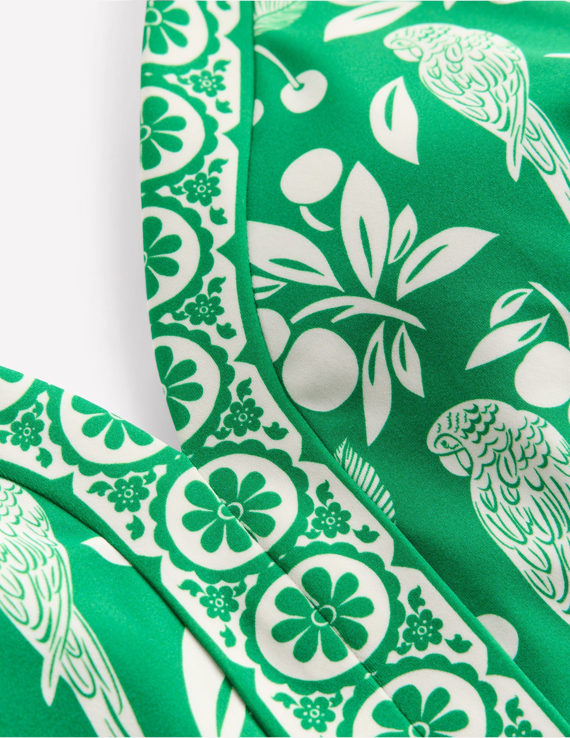 Ios V Panel Swimsuit-Rich Emerald, Ornate Tropics-6
