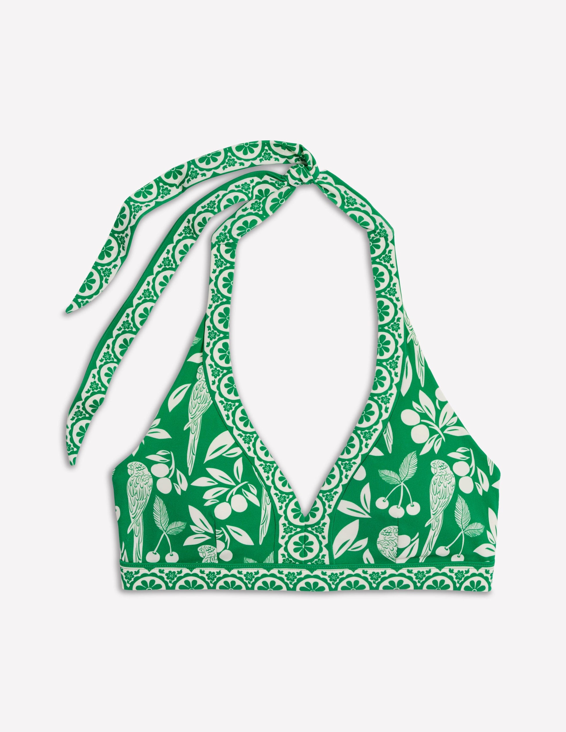 Ios V Panel Bikini Top-Rich Emerald, Ornate Tropics-5