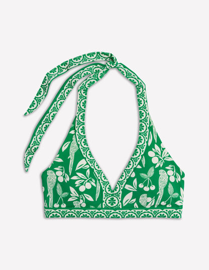 Ios V Panel Bikini Top-Rich Emerald, Ornate Tropics-5