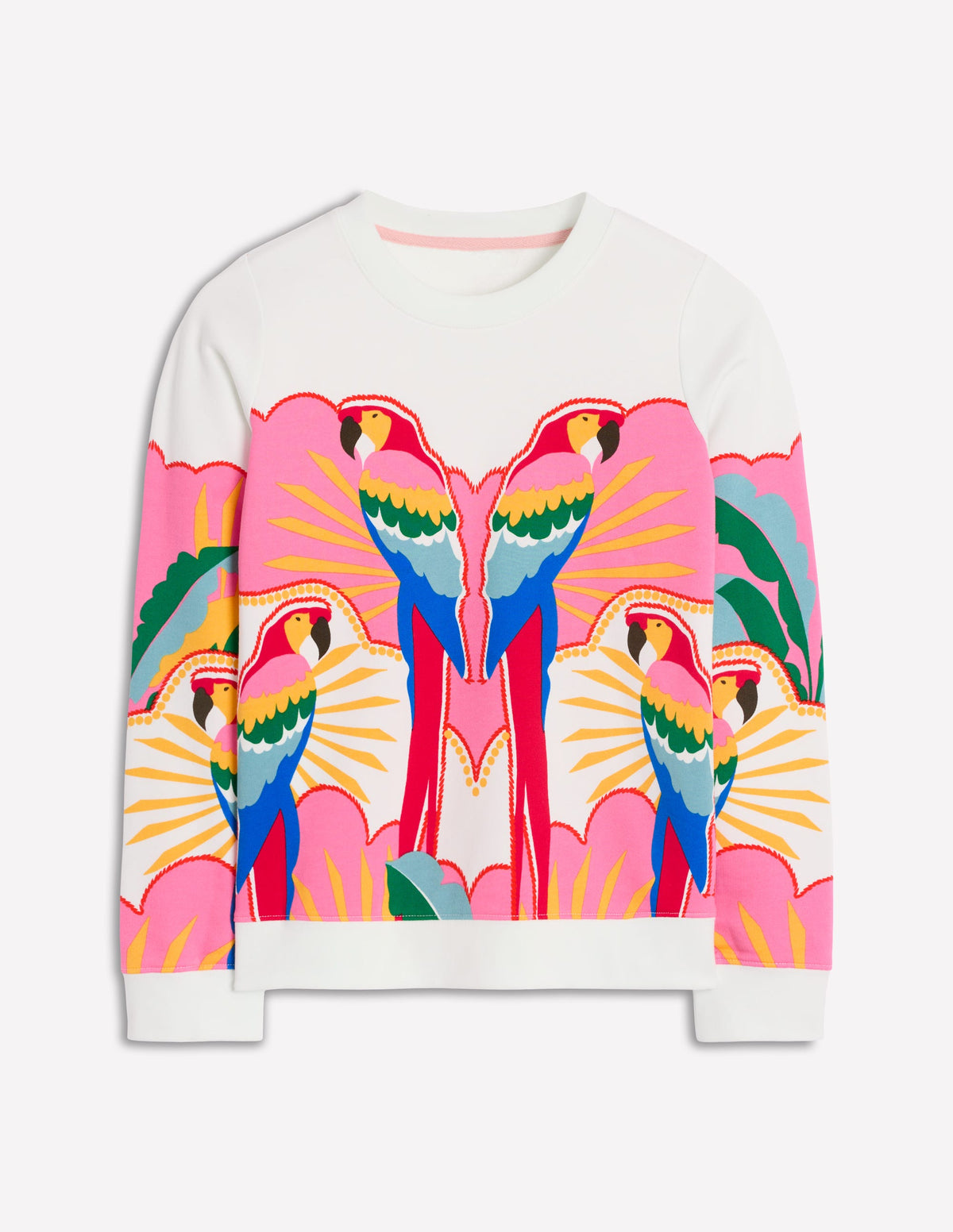 Hannah Printed Sweatshirt-Multi, Paradise Parrot - Image 5