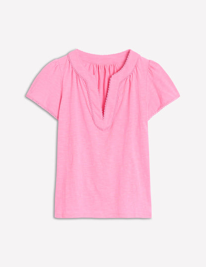 Ava Short Sleeve Top-Pink Lemonade-5