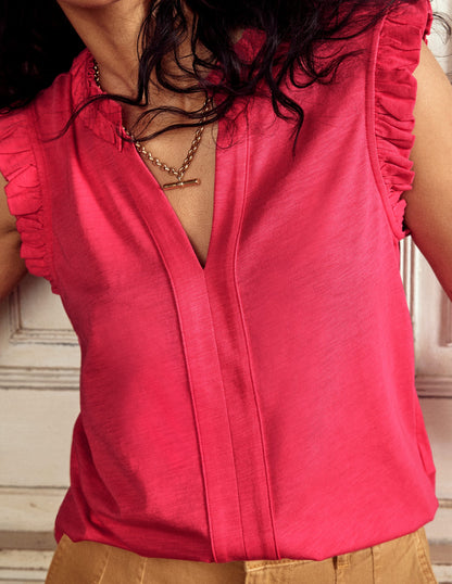 Lola Sleeveless Top-Rethink Pink-2