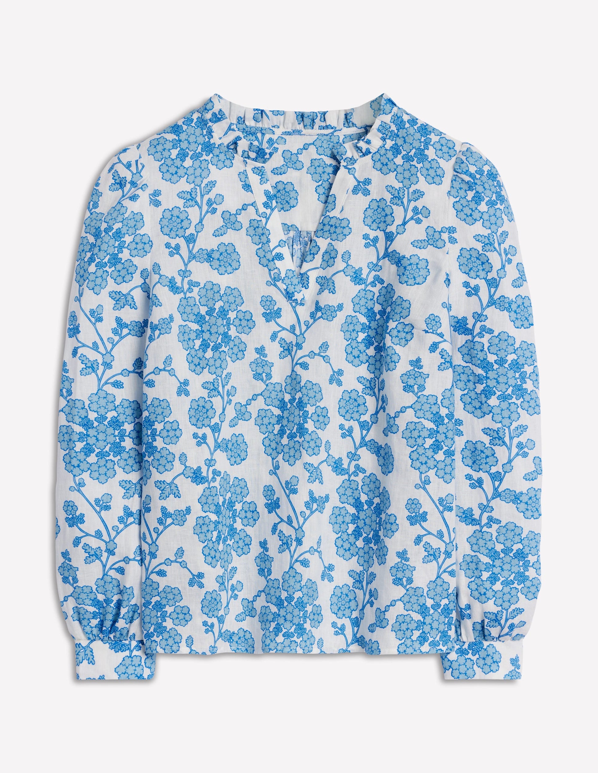Grace Linen Top-Ivory, Trailling Yarrow-6
