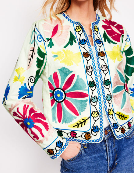 Embroidered Item Jacket-Multi Embroidery