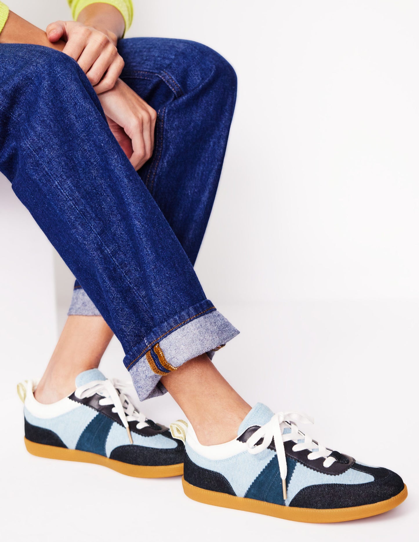 Erin Retro Tennis Trainers-Denim