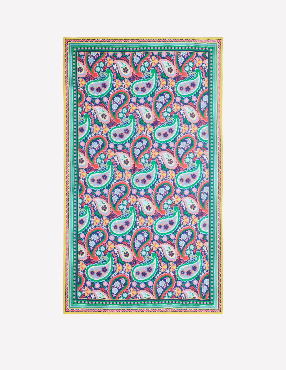 Printed Sarong Scarf-Mutli, Meadow Paisley - Image 4