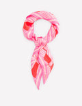 Elisabeth Silk Square Scarf-Conversational Bow Scatter