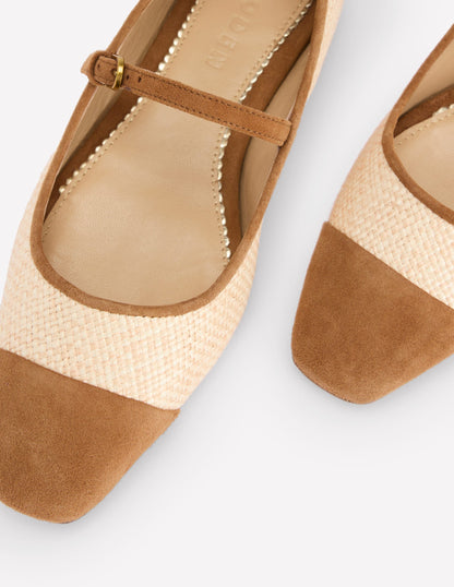 Penelope Mary Jane Flat-Natural