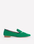 Slipper Cut Loafers-Rich Emerald, Dog