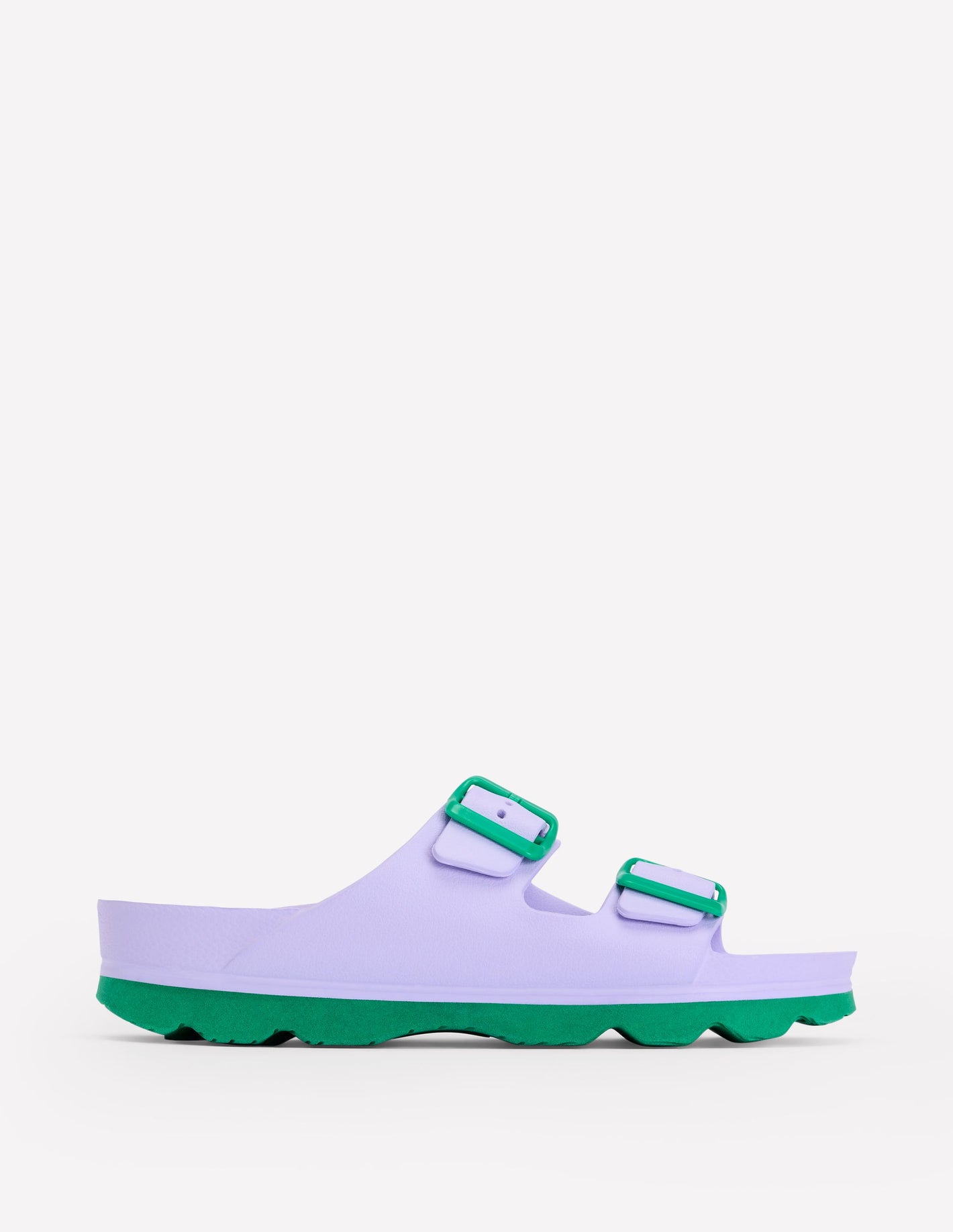 Lyla Double Buckle Slide-Lavender Purple