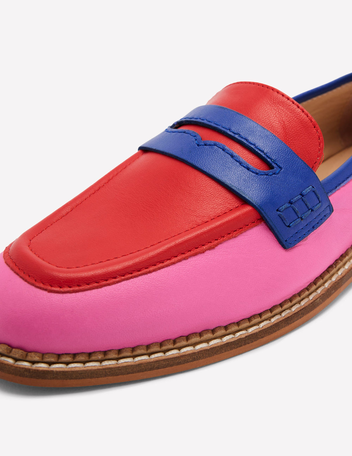 Nya Penny Loafers-Multi Colourblock - Image 4