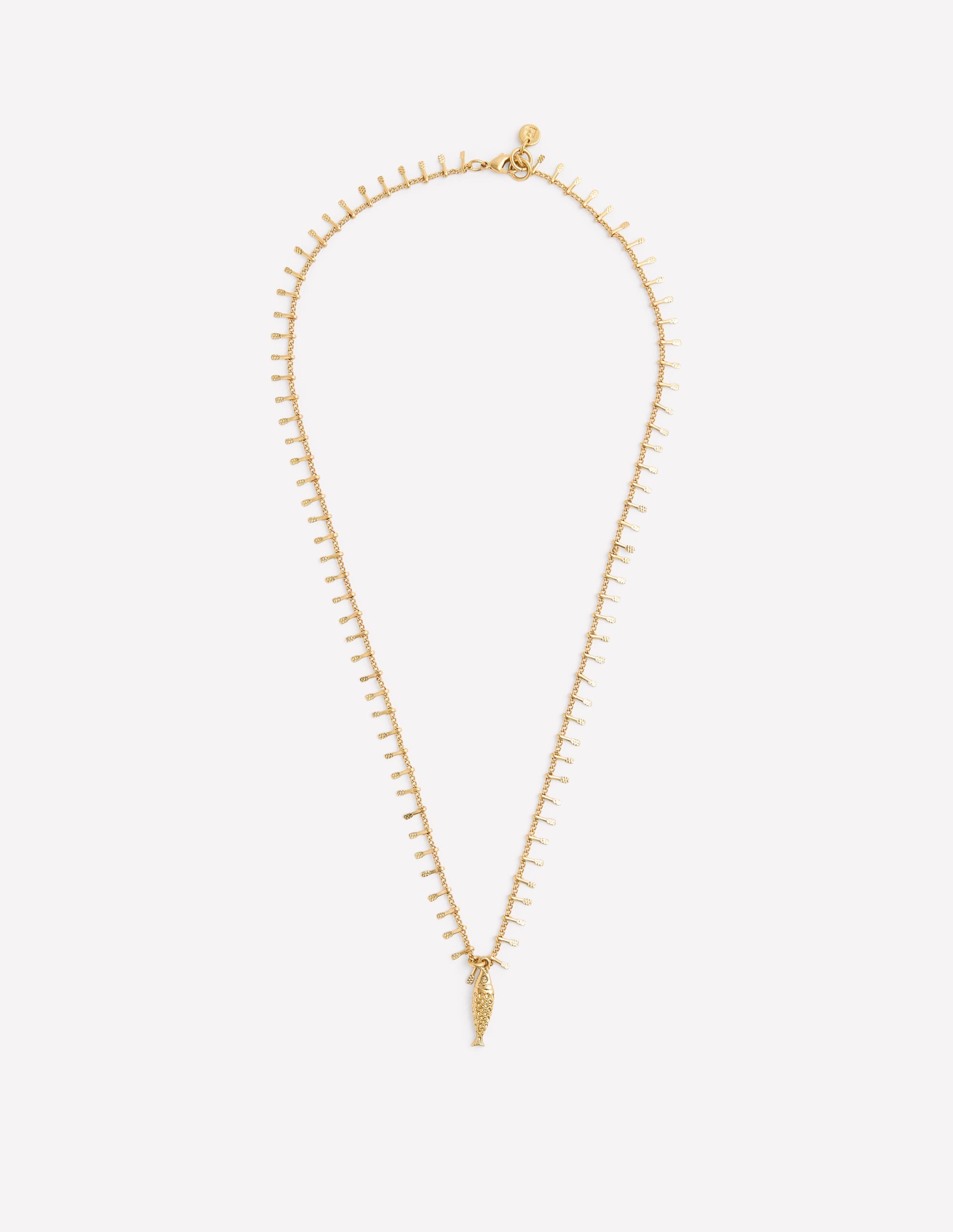 Layering Charm Necklace-Fish - Image 1