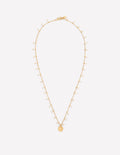 Layering Charm Necklace-Faux Pearl