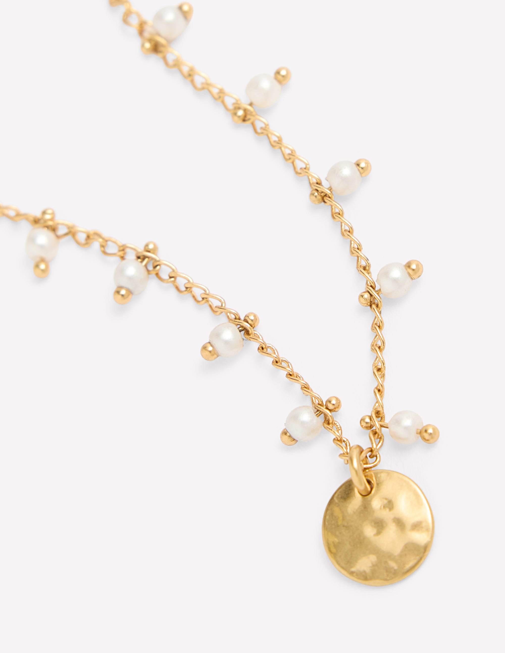 Layering Charm Necklace-Faux Pearl - Image 4