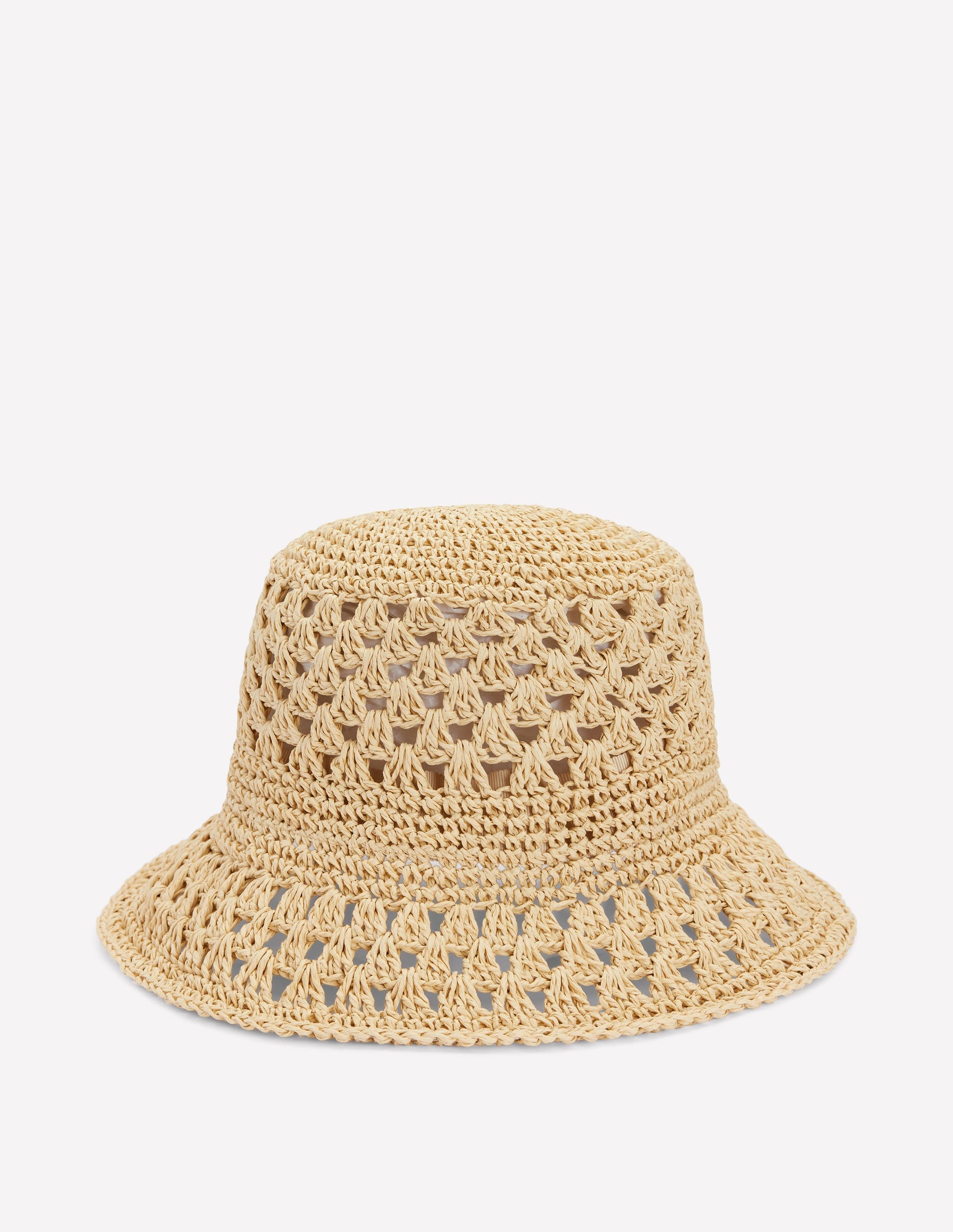 Crochet Bucket Hat-Natural-1